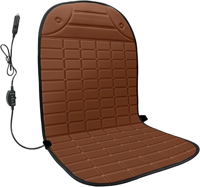 ILLUMINEW Seat Cushion Winter Cover for Full Back and Seat for Family (Brown)