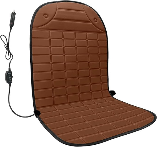 ILLUMINEW Seat Cushion Winter Cover for Full Back and Seat for Family (Brown)
