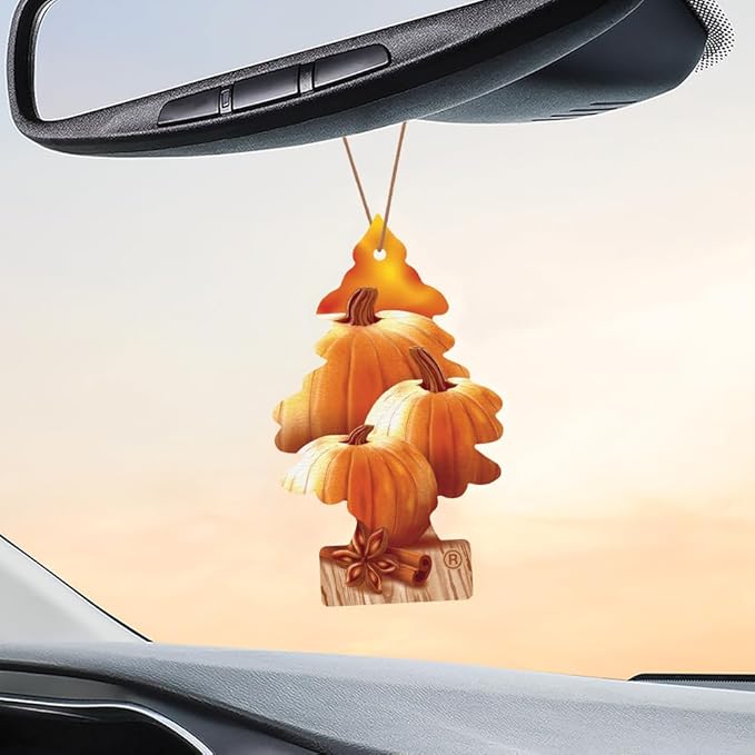 Little Trees Car Air Freshener | Hanging Tree Provides Long Lasting Scent for Auto and Home | Warm Pumpkin Spice, 24 Air Fresheners