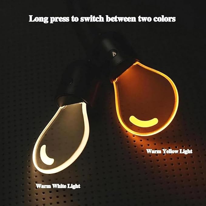 2D Flat Luminous Car Interior Pendant Light, Mini Hanging Interior Rearview Mirror Ambient Light, Bulb Car Decor Interior Wireless, Adjustable LED Ambient Atmosphere Light with Warm Cool Modes