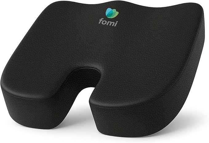 FOMI Extra Thick Water Resistant Seat Cushion (18" x 16" x 3.5") | Orthopedic Memory Foam | Incontinence and Spill Protection | Large Pillow for Car or Truck Seat, Office Chair, Wheelchair