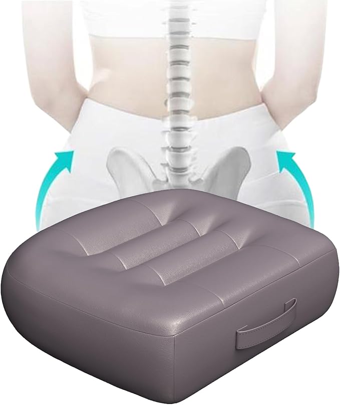 Adult Booster Seat for Car/Portable Booster Seat for Driver/Breathable Non-Slip Seat Cushions with Practical Handle for The Car, Office, Wheelchair, Broader Vision, 17.7"x15.7"x4.7"（Gray）