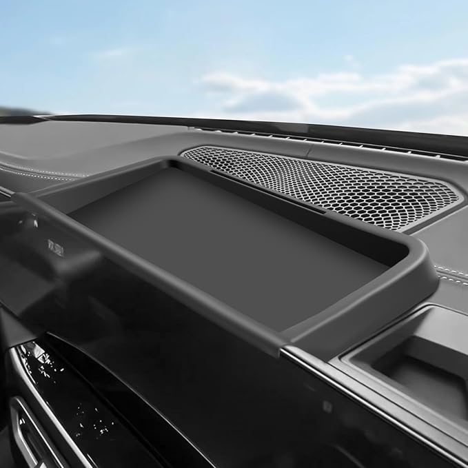 Compatible with 2023 2024 2025 2026 BMW X5 Behind Screen Organizer Dashboard Tray X5 Center Console Dash Storage Tray X6 Dashboard Organizer X7 Behind Dash Screen Organizer for BMW X5 Accessories 2026