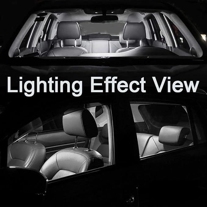 AWALITED 16pcs White Interior LED Lights Kit for 2004 2005 2006 2007 2008 2009 2010 Toyota Sienna Super Bright LED Map Dome Cargo Replacement Light Bulbs