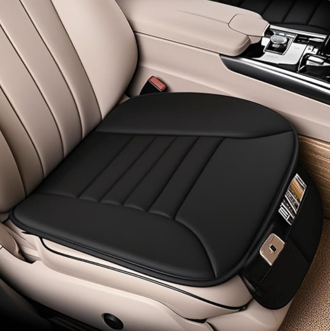 Big Ant Car Seat Cushion,Comfort Thicken Memory Foam Seat Cushion Pad,Pain Relief Chair Cushion Seat Protector for Car Office Home Use,Black 1PC