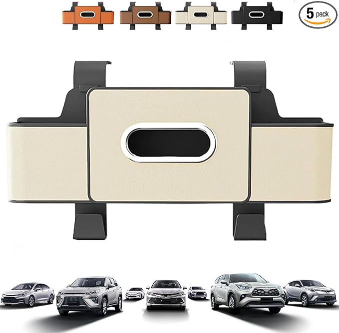 Back Seat Car Organizer,2026 New 4 in 1 Multifunctional Car Back Seat Storage Box with Drink Cup Holder Tissue Box, Car Seat Gap Filler Organizer for Hold Phone,Snacks, Drinks, Handbag (White)