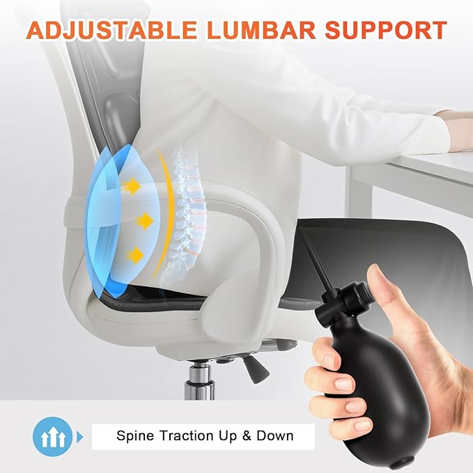 Back Massager for Chair, Massage Seat Cushion with Heat, Lumbar Traction, 8 Vibrating Motors Massager Chair Pad for Full Body Pain Relief, and Home Use
