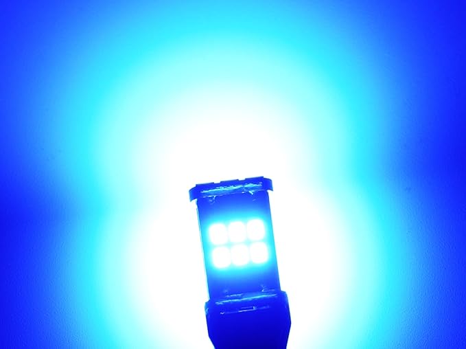 912 921 LED Bulb for Backup Reverse Lights, 2835 15-SMD Chipsets Error Free 300% Super Bright 906 922 W16W T15 LED Lights - (Pack of 2, Blue)