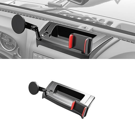 Dashboard Phone Holder Compatible with 2011-2017 Jeep Wrangler JK JKU Center Console Organizer Dashboard Phone Multi-Mount Kit for Wrangler JK Accessories(JK 2011-2017)