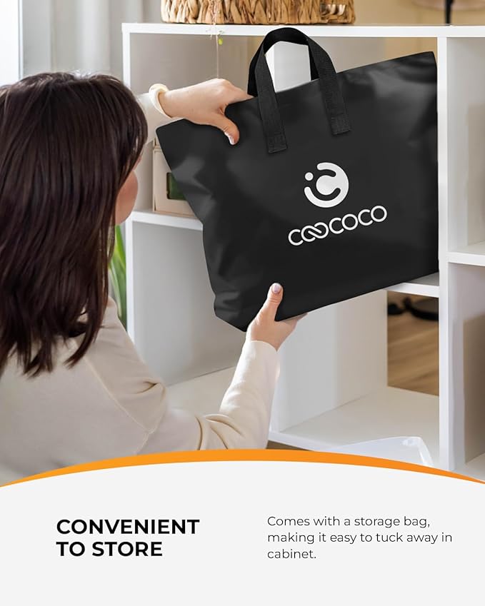 CooCoCo Vibration Back Massager with Heat, Birthday Gifts for Men Dad Husband Mom Women, Massage Chair Pad with 8 Vibrating Motors & 2 Levels Heat, Heated Seat Cushion for Home Office Use