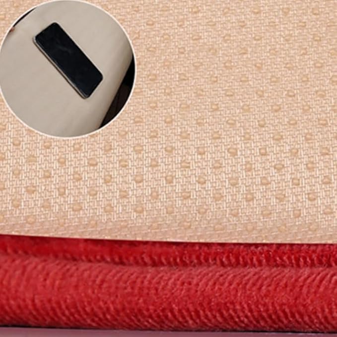 2pc Plush Front Seat Cushion with Back Support - Winter Warmth, Easy Installation, Polyester Fiber, Fits Most Vehicles, Beige (2pcs Front Row Gray)