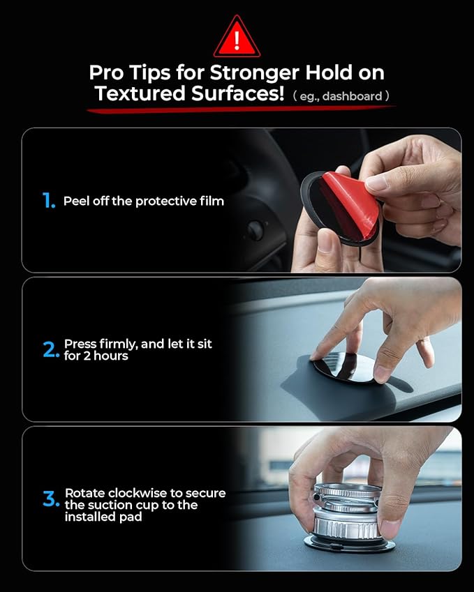 2026 Upgraded Vacuum Magnetic Car Phone Holder [89+LBS Suction/2800gf Magnet], Suction Cup Phone Mount, Ultra-Strong Magnetic Stand for Car/Mirror/Gym/Kitchen/iPhone17 16 15 14 13 12, Silver