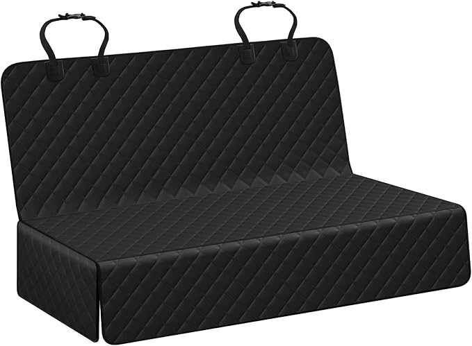 Dog Car Seat Cover for Back Seat, Waterproof Pet Bench Seat Cover for Dogs, Scratchproof Nonslip Rear Seat Protector for Cars, Trucks, SUVs