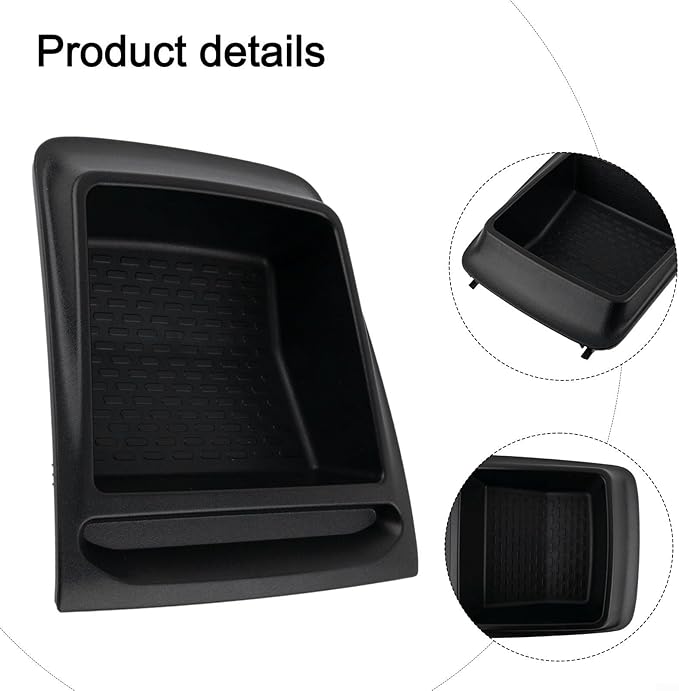 Car Dashboard Storage Box, ABS Organizer Tray for Fiat Ducato/Boxer/Relay 2014+, OEM 735699812, Black Instrument Panel Compartment