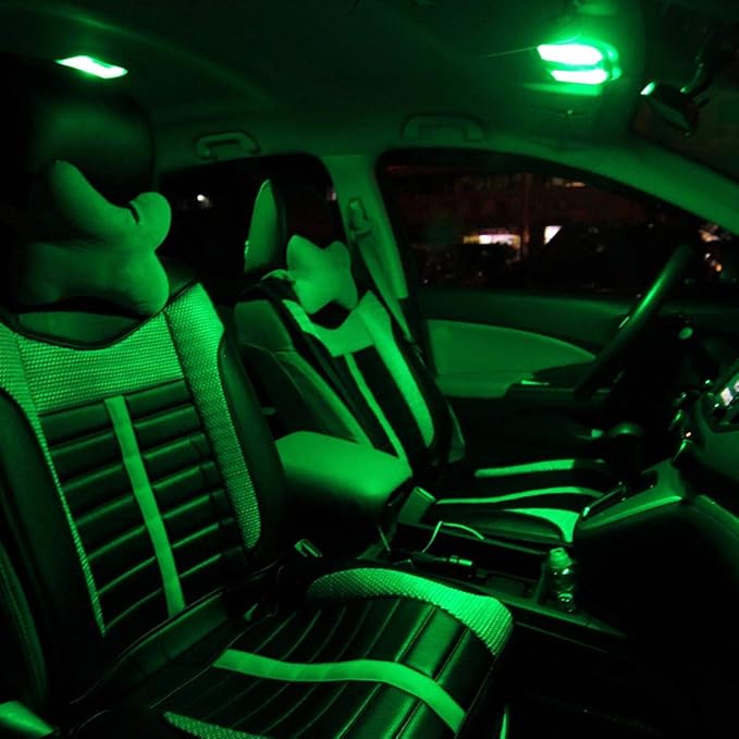 XINYANG 2PCS DE3175 Festoon LED Car Bulb 31mm 1.22in Canbus No Error LED Light Bulb Extremely Bright 12SMD 4014 Chipsets DE3021 LED Lamp for License Plate Dome Map Door Courtesy Lights,Green
