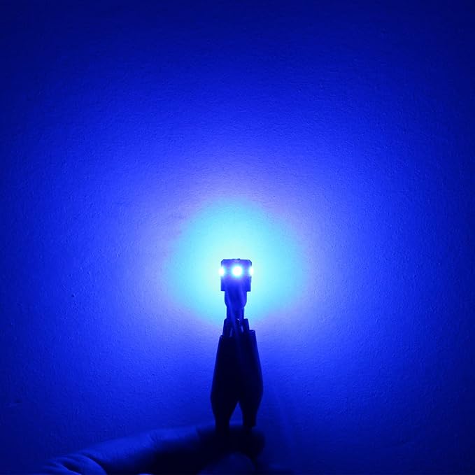 PHINLION 194 LED Light Bulb Blue Super Bright 168 2825 W5W T10 Wedge 6-SMD 3030 Chipsets LED Replacement Bulbs for Car Interior Map Dome Parking Door Courtesy License Plate Lights