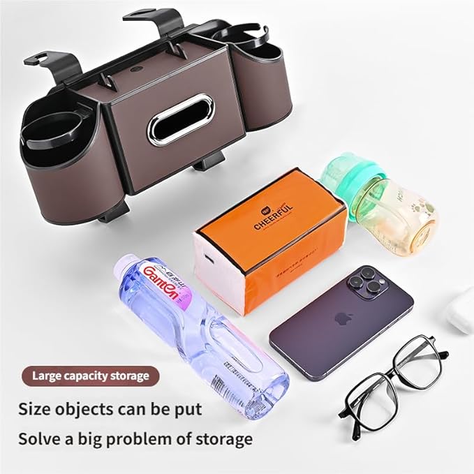 Car Organizer Back Seat, Multi-Pocket Backseat Car Organizer for Car Storage and Organization, Universal Car Seat Back Organizer for Travel, Family & Daily Use (KARTAN)