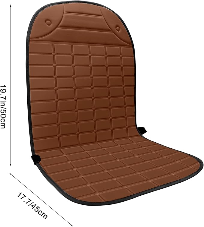 ILLUMINEW Seat Cushion Winter Cover for Full Back and Seat for Family (Brown)