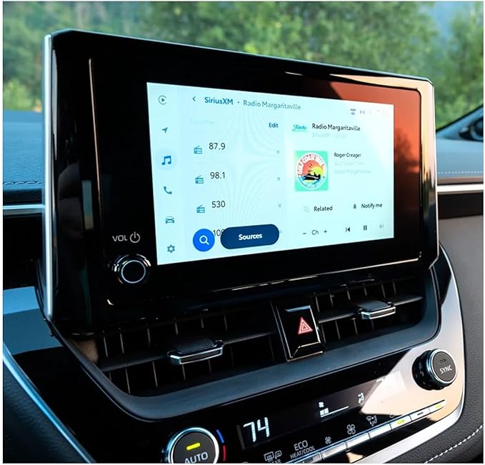 SXCY for 2026 Toyota Corolla Cross Dashboard Organizer Tray [2022-2026, 7/8 Inch Screen] for 2022-2026 Toyota Corolla Cross Accessories Screen Back Tray 2026 Corolla Cross Behind Dash Organizer Tray