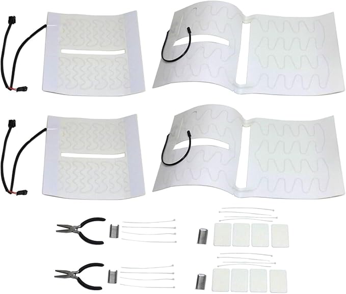 2 Set 15193975 Right/Left Seat Front Heat Pad Seat Cushion Fits for 2003-07 Cadillac Escalade Chevy Silverado GMC Sierra Pickup Truck SUV, 641106, 641105, 88940288, 88940289