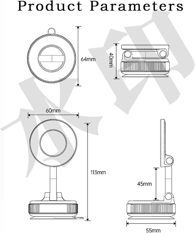 Super Stable Car Mount, Universal Aluminum Alloy Holder for Dashboard & Tesla Screen - Fits iPhone 12/13/14/15/16/17 Pro Max Series, Android Smartphones & All Phones