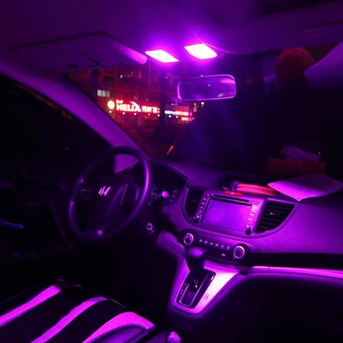 XINYANG 2PCS 578 Festoon LED Car Bulb 41mm 42mm 1.65in 211-2 Led Light Bulb Extremely Bright 20-SMD 4014 Chipsets Canbus Error Free 212-2 LED Lamp for Car Map Dome License Plate Lights,Purple