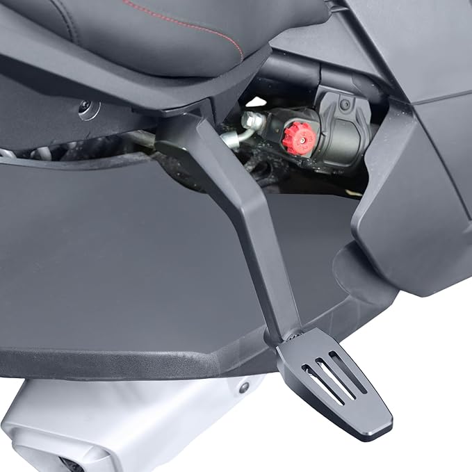 Rear Passenger Seat, Soft Seat Pad with Grap Handles with Right and Left Side Passenger Footpeg Kit fits for Can-Am Ryker Ryker 600 900 (MAX Mount 219400800 Required)