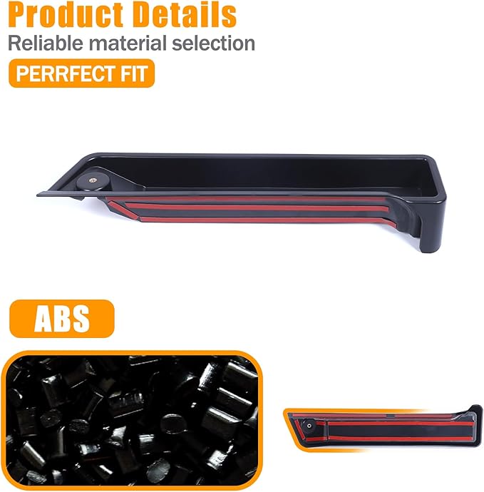 Center Console Dash Organizer Tray Compatible with Toyota Land Cruiser 250 Prado 2024 2025+ Navigation Screen Rear Insert Auxiliary Storage Box,Phone Holder Accessories (Style F (Without bracket))