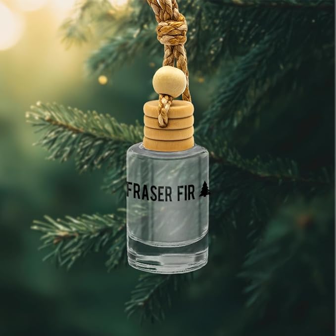 Fraser Fir Seasonal Car & Closet Air Freshener – Hanging Essential Oil Diffuser, Modern and Long Lasting Scent for Car, Bathroom, Closet – 2-Pack Air Freshener for men and women