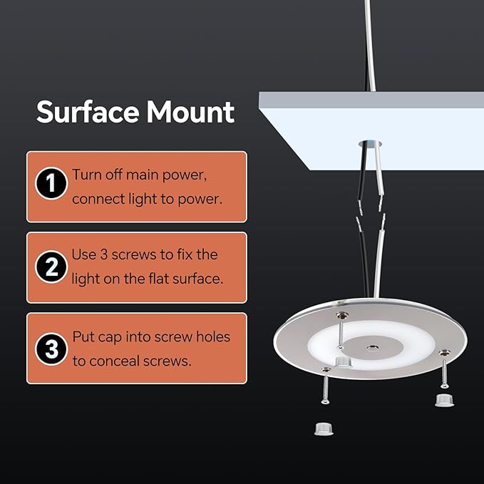 7.3 Inch 12 Volt LED Ceiling Dome Light, 720LM Dimmable Interior Light for RV Boat Camper Van Caravan Truck Motorhome Interior Lighting, Blue Light & Touch Switch(Cool White)