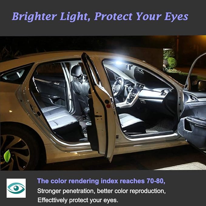 2PCS DE3175 Festoon LED Car Bulb 31mm 1.22in Canbus No Error Extremely Bright 12SMD 4014 Chipsets DE3021 LED Lamp for License Plate Dome Map Door Courtesy Lights,White