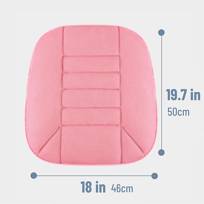 Mesh Car Seat Cushion for Driving, Summer Cooling Breathable 3D Air Car Seat Pad for SUV Pickup Truck Or Office Chair (Pink)
