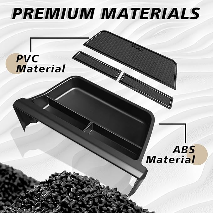 Muslogy Dashboard Storage Box Compatible with 2024-2026 Tacoma & 2025 2026 4Runner Accessories Center Console Organizer w/14-inch Screen for Limited Trailhunter TRD Pro (14 Inch Screen Only) (Black)