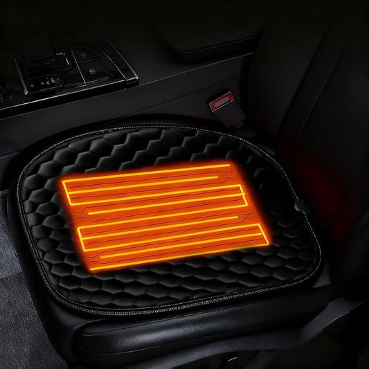 Leather Seat Cover for Car Front Seat Car Seat Cover with Pockets Luxury Car Seat Protector Non-Slip Universal Fit Seat Cushion for Most Vehicle, SUV, Truck, Sedan 1PCS (Black2)