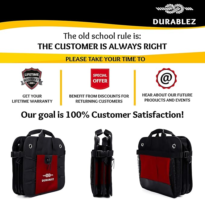 2-Section Foldable Trunk Organizer – Compact Car Storage for Groceries, Kids Items, Travel Gear – Dual-Compartment Cargo Bin with Cover Net – Red