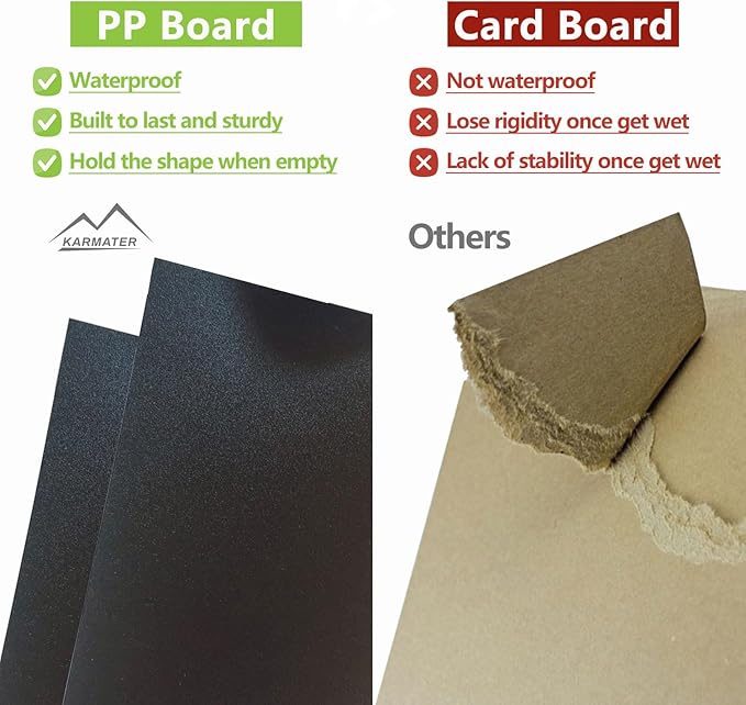 M KARMATER Car Trunk Organizer,Machine Washable PP Materials 3 Compartments Car Storage,95L Waterproof Polyester Cars Accessories Organizer and 6 Pockets, Suitable for SUV, Minivan, Truck(Black)