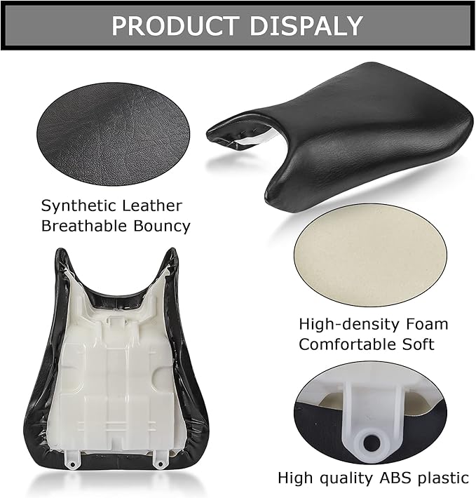 PSLER Front Rider Driver Seat Pillion Cushion For Yamaha YZF R6 2003 2004 2005