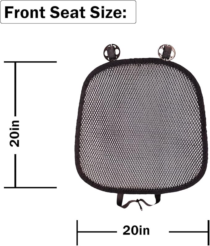 Summer Cool 3D Air Mesh Breathable Vented Car Seat Cushion Pad,Universal Auto Back Cooling Ventilated Seat Cover for Car SUV Truck Van Pickup for Driving Seat(Black, 1 Pack seat pad)