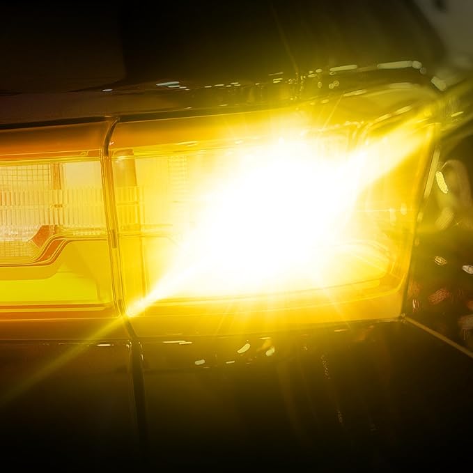 912 921 LED Bulb for Backup Reverse Lights, 2835 15-SMD Chipsets Error Free 300% Super Bright 906 922 W16W T15 LED Lights - (Pack of 2, Amber)