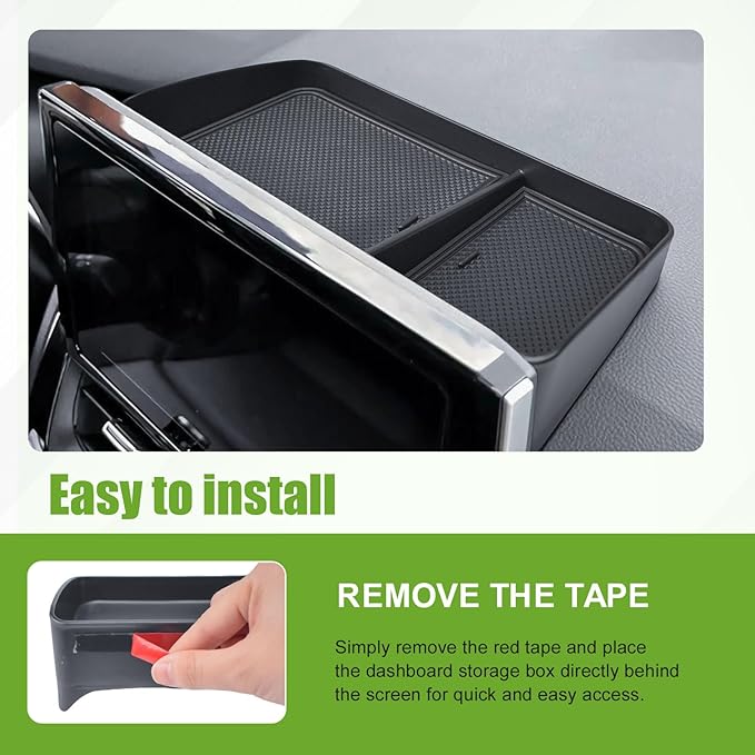 Dashboard Organizer Tray Compatible with Toyota Corolla 2019–2026 / Corolla Cross 2022–2026 Accessories Interior Center Console Dash Storage Insert Holder (Only for 8" Audio Multimedia Display)