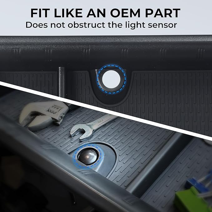 Dashboard Behind Screen Storage Box for Toyota Grand Highlander 2024 2025 2026, Interior Accessories Center Console Organizer Tray for 24 25 26 Grand Highlander, Black