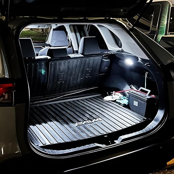 EASY EAGLE LED Interior Car Lights for Toyota-RAV4-2016-2022: 8 Piece Kit White LED Light Bulbs - Super Bright 6000K + Install Tool