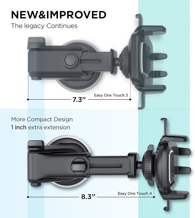 iOttie Easy One Touch Classic Dash & Windshield Universal Car Mount Phone Holder Desk Stand for iPhone, Samsung, LG, Moto and other Smartphones