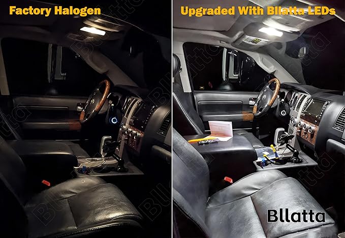 18pcs Super bright White 6000K LED Interior Light Kit for Toyota 4Runner 2010-2013 2014 2015 2016 2017 2018 2019 2020 2021 2022 Interior LED Lighting Kit+License Plate Light, Installation Tool