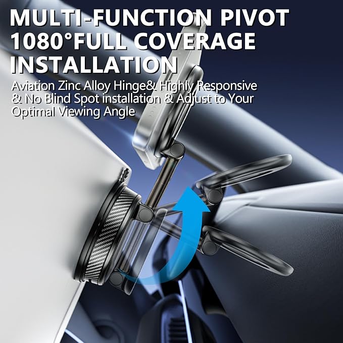 360° Adjustable Magnetic Phone Holder for ,iPhone 17 Pro Max, 16, 15, 14, 13, 12, Air Plus & More | Ideal for Cars, Kitchens, Bedrooms, Gyms & Other Locations | Secure, Versatile & Convenient