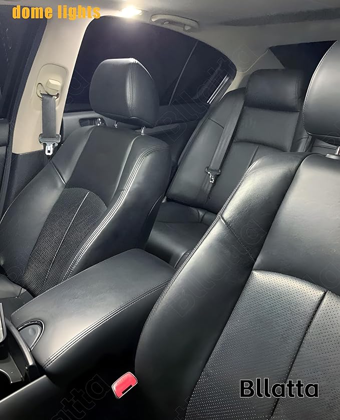 10pcs Super bright White 6000K LED Interior Light Kit for Infiniti Q50 2014 2015 2016 2017 2018 2019 2020 Interior LED Lighting Kit + License Plate Lights and Install Tool