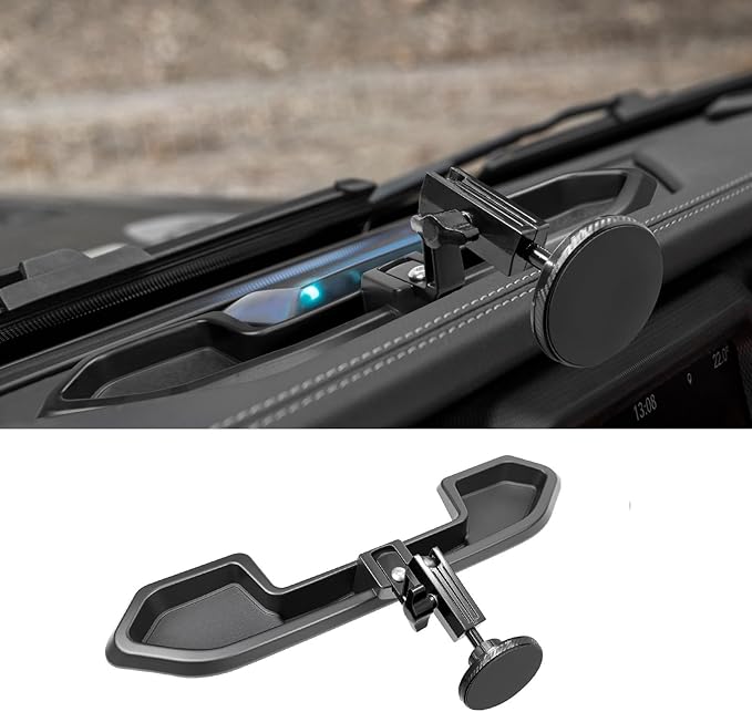 Dashboard Phone Holder Compatible with 2021-2023 Jeep Wrangler JL 4XE Center Console Organizer Dashboard Phone Multi-Mount Kit for Wrangler 4XE Accessories(JL 4XE 2021-2023)