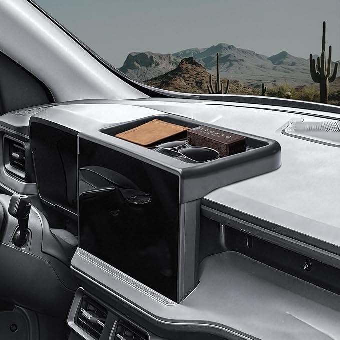TACOBRO Dashboard Storage Organizer Compatible with Ford Maverick 2025 2026 Accessories, (Only Fit 13.2-in. Audio Multimedia) Interior Insert Center Console Dash Mounted Holders