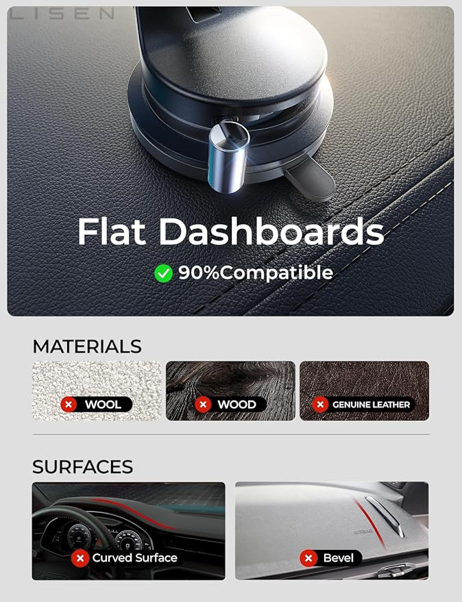 LISEN for Magsafe Car Mount, Phone Holders for Your Car, Magnetic Vacuum Phone Mount Car Accessories for Women Men Interior BMW, SuctionPro for Valentines Day Gifts for Him Her Kits, for iPhone17-12