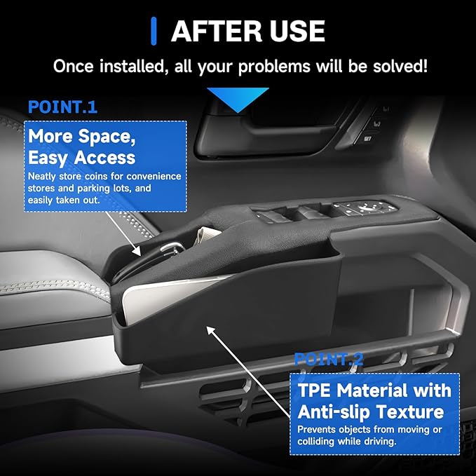 SXCY 4PCS for 2025 2026 Toyota 4Runner Accessories [Armrest Organizer + Front&Rear Cupholder + Door Side Tray] for 2025 2026 Toyota 4Runner Console Organizer 2025 6th Gen 4Runner Acccessories